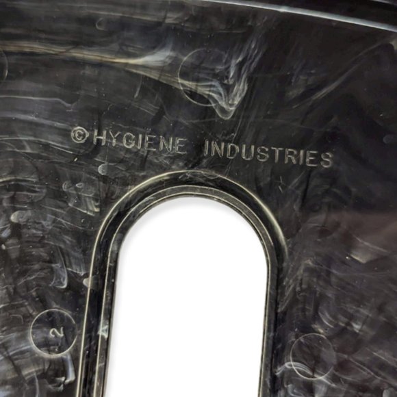 Vintage Faux Black Marble Tissue Box Cover - Picture 7 of 11